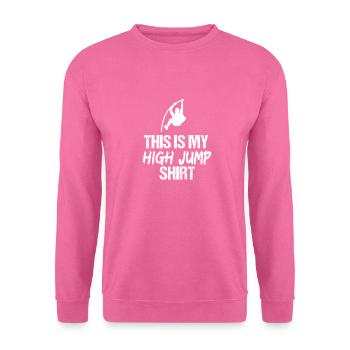 Das ist mein Hochsprung-Stabhochsprung-Athlet - Unisex Pullover - Pink - Vorne