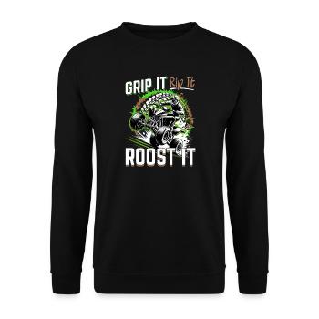 Quad ATV Garçons Hommes Quad Wheeler - Sweat-shirt Unisexe - noir - Devant - Alina (178cm) & Michal (187cm)