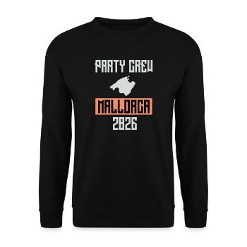 Mallorca, Party - Unisex Sweatshirt - black - Front - Alina (178cm) & Michal (187cm)