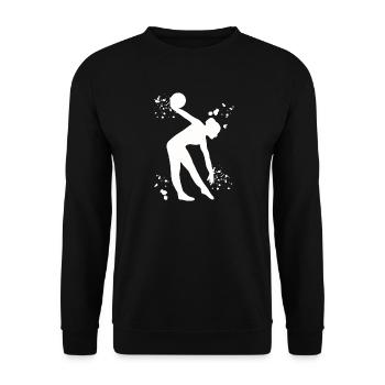 Gymnastin Mit Ball Rhythmische Gymnastik - Unisex Pullover - Schwarz - Vorne - Alina (178cm) & Michal (187cm)
