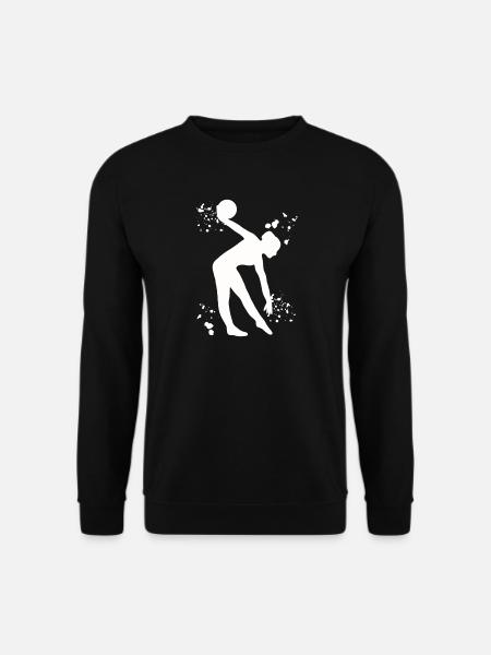 Gymnast with ball rhythmic gymnastics - Unisex Sweatshirt - black