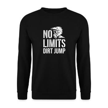 Saut de terre sans limites à vélo - Sweat-shirt Unisexe - noir - Devant - Alina (178cm) & Michal (187cm)