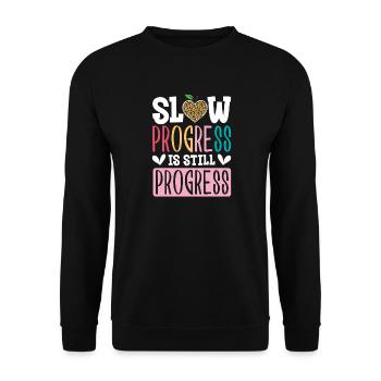 Geschenke für ESE-Lehrer - Unisex Pullover - Schwarz - Vorne - Alina (178cm) & Michal (187cm)