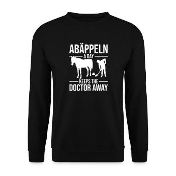 Reiten Pferdeliebhaber Reiterhof Pferde - Unisex Pullover - Schwarz - Vorne - Alina (178cm) & Michal (187cm)