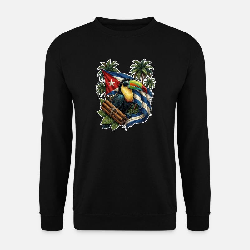 Kuba Tukan Zigarre - Unisex Pullover - Schwarz