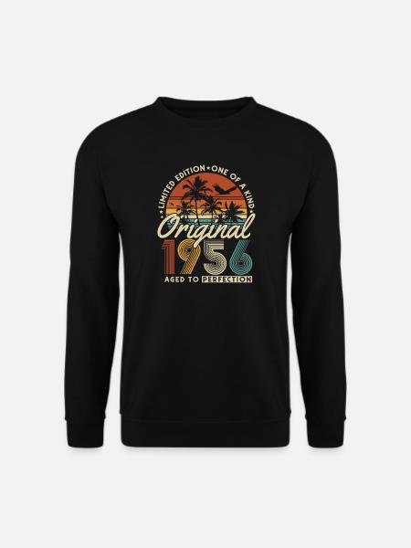 Original 1956 Vintage Vintage Birthday Gift - Unisex Sweatshirt - black