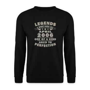 Legends from April 2006 - Unisex Sweatshirt - black - Front - Alina (178cm) & Michal (187cm)