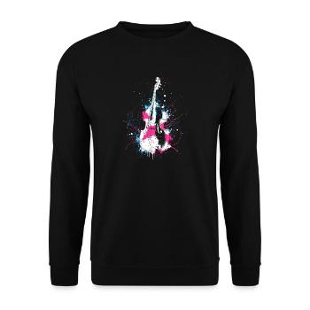 Type : Contrebasse - Sweat-shirt Unisexe - noir - Devant - Alina (178cm) & Michal (187cm)