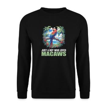 L’ère de l’ara - Sweat-shirt Unisexe - noir - Devant - Alina (178cm) & Michal (187cm)
