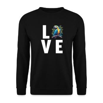L’ère de l’ara - Sweat-shirt Unisexe - noir - Devant - Alina (178cm) & Michal (187cm)