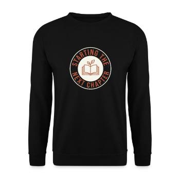 Reading Books for New Beginnings & Self-Healing - Unisex Sweatshirt - black - Front - Alina (178cm) & Michal (187cm)