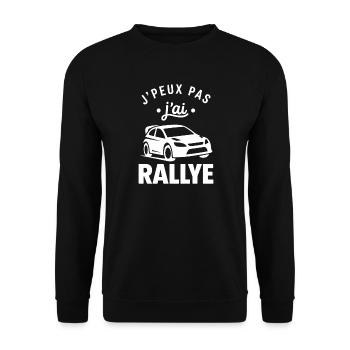 je peux pas j'ai rallye - Sweat-shirt Unisexe - noir - Devant - Alina (178cm) & Michal (187cm)