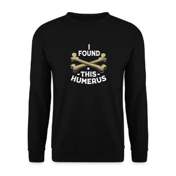 archaeology - Unisex Sweatshirt - black - Front - Alina (178cm) & Michal (187cm)