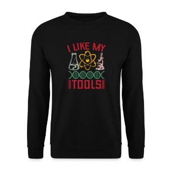 Forensic Science Major I Like My Tools Forensics - Unisex Sweatshirt - black - Front - Alina (178cm) & Michal (187cm)