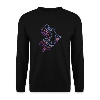Basketball Girls Basketball Women - Unisex Sweatshirt - black - Front - Alina (178cm) & Michal (187cm)