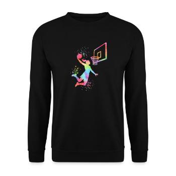 Basketball Girls Basketball Women - Unisex Sweatshirt - black - Front - Alina (178cm) & Michal (187cm)