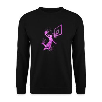 Basketball Girls Basketball Women - Unisex Sweatshirt - black - Front - Alina (178cm) & Michal (187cm)