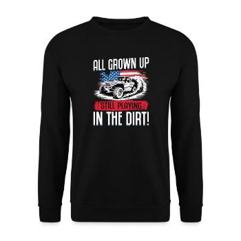 UTV Tout-Terrain Boy Men 4 Wheels Side by Side - Sweat-shirt Unisexe - noir - Devant - Alina (178cm) & Michal (187cm)