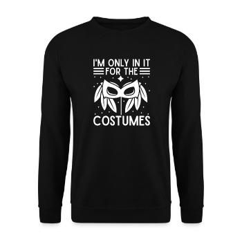 Théâtre Je suis seulement là pour les costumes comédie musicale - Sweat-shirt Unisexe - noir - Devant - Alina (178cm) & Michal (187cm)