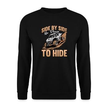 UTV Tout-Terrain Boy Men 4 Wheels Side by Side - Sweat-shirt Unisexe - noir - Devant - Alina (178cm) & Michal (187cm)