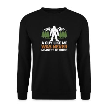 Bigfoot, Sasquatch, yéti, créatures cryptides, grand pied. - Sweat-shirt Unisexe - noir - Devant - Alina (178cm) & Michal (187cm)