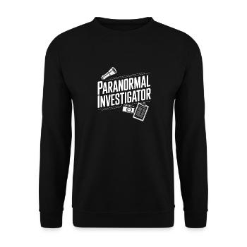 Paranormaler Ermittler - Unisex Pullover - Schwarz - Vorne - Alina (178cm) & Michal (187cm)