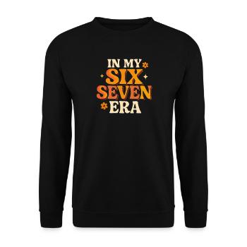 Dans mon mème d’humour italien de la pourriture cervementale de l’ère 67 des Six Sept - Sweat-shirt Unisexe - noir - Devant - Alina (178cm) & Michal (187cm)