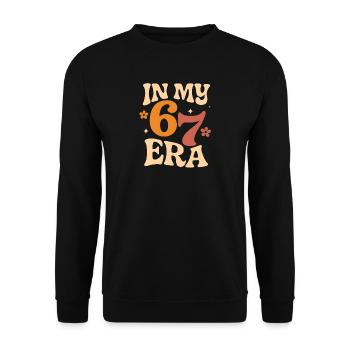 Dans mon mème d’humour italien de la pourriture cervementale de l’ère 67 des Six Sept - Sweat-shirt Unisexe - noir - Devant - Alina (178cm) & Michal (187cm)