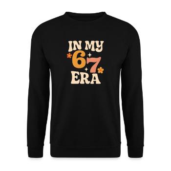 Dans mon mème d’humour italien de la pourriture cervementale de l’ère 67 des Six Sept - Sweat-shirt Unisexe - noir - Devant - Alina (178cm) & Michal (187cm)