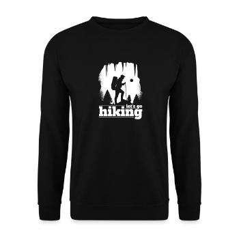 Allons faire de la randonnée - Sweat-shirt Unisexe - noir - Devant - Alina (178cm) & Michal (187cm)