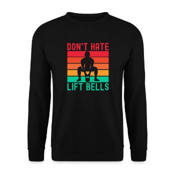 Les passionnés de fitness n’aiment pas les cloches de relèvement - Sweat-shirt Unisexe - noir - Devant - Alina (178cm) & Michal (187cm)