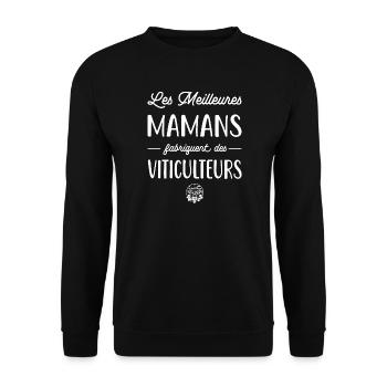 Les meilleures mamans fabriquent des viticulteurs - Sweat-shirt Unisexe - noir - Devant - Alina (178cm) & Michal (187cm)