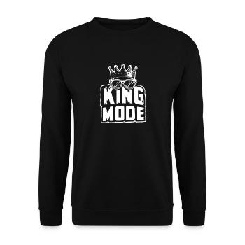 T-shirt drôle du Roi des Échecs pour hommes - Sweat-shirt Unisexe - noir - Devant - Alina (178cm) & Michal (187cm)