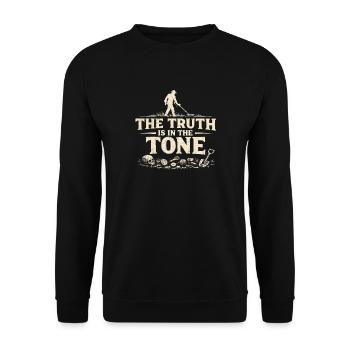The truth is in the tone | Probe Detector - Unisex Sweatshirt - black - Front - Alina (178cm) & Michal (187cm)