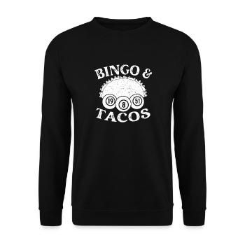 Bingo Player Bingo Tacos Bingo - Unisex Sweatshirt - black - Front - Alina (178cm) & Michal (187cm)