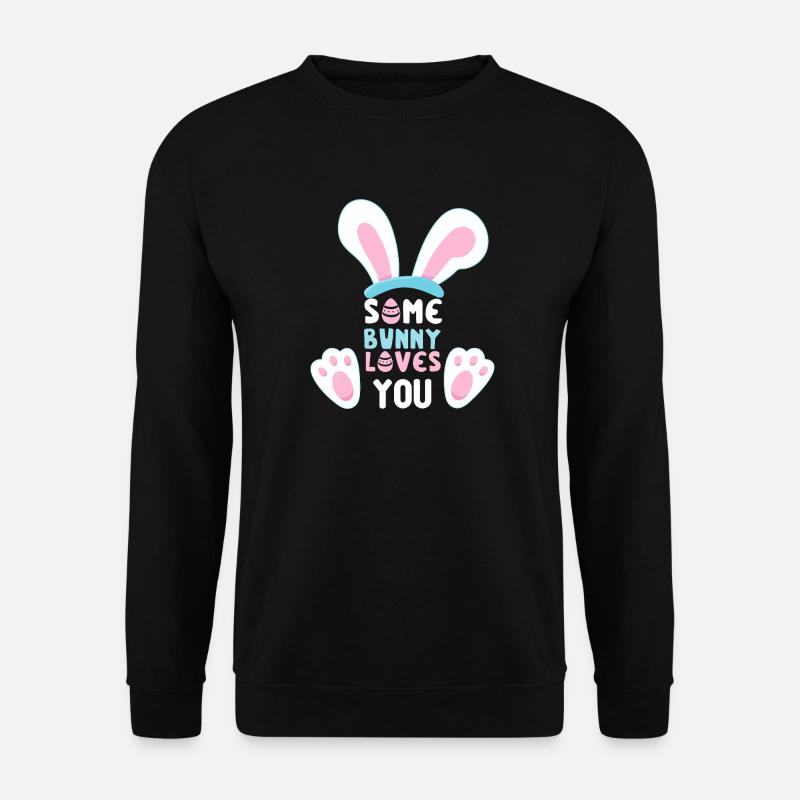 Some Bunny Loves You - Unisex Sweatshirt - black