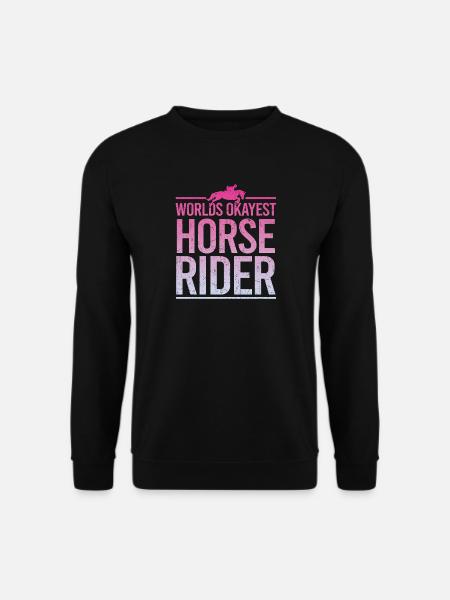 World's Okayest Horse Rider - Unisex Sweatshirt - black