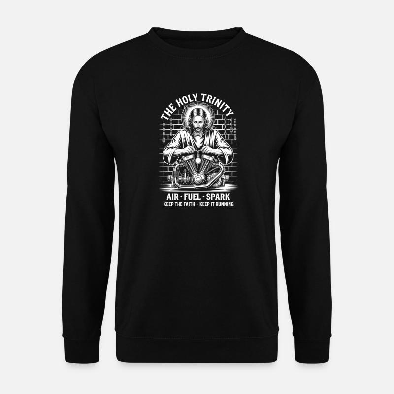 Holy Trinity Motormechaniker - Unisex Pullover - Schwarz