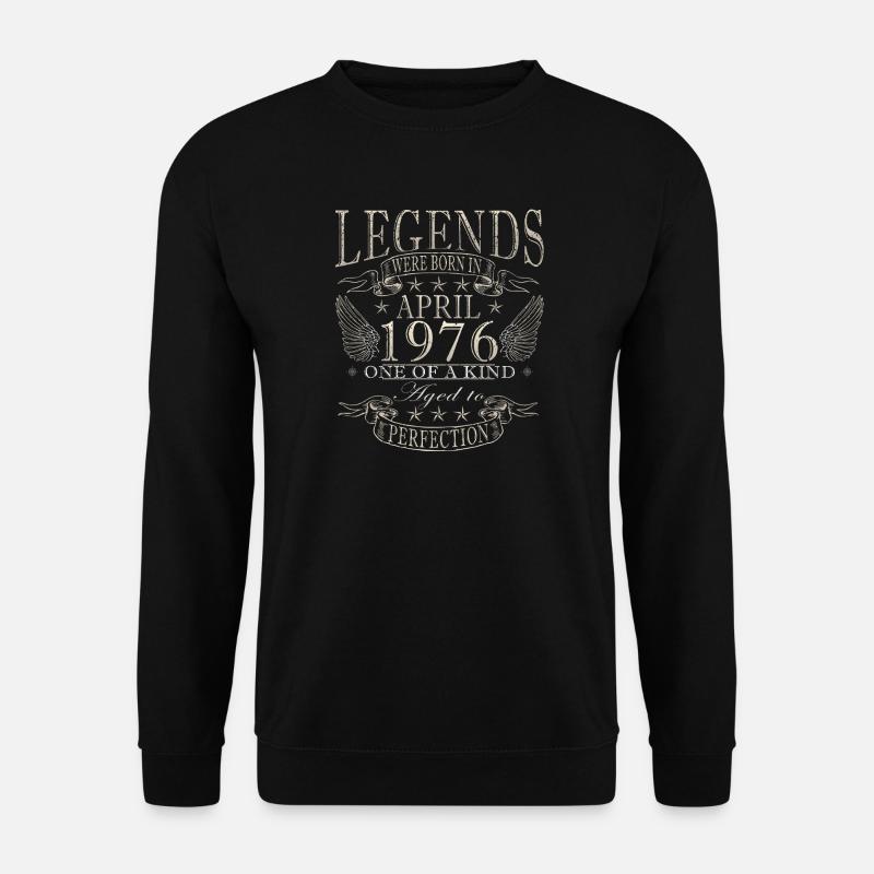 Jubiläumsjahrgang April 1976 - Unisex Pullover - Schwarz