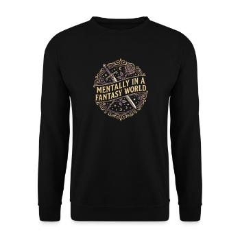 Romantasy Fantasy Romance Booktok Spicy Reader - Unisex Sweatshirt - black - Front - Alina (178cm) & Michal (187cm)