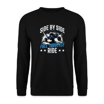 UTV Off Road 4 Wheeler Side by side - Unisex Pullover - Schwarz - Vorne - Alina (178cm) & Michal (187cm)