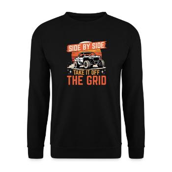 UTV Off Road 4 Wheeler Side by side - Unisex Pullover - Schwarz - Vorne - Alina (178cm) & Michal (187cm)
