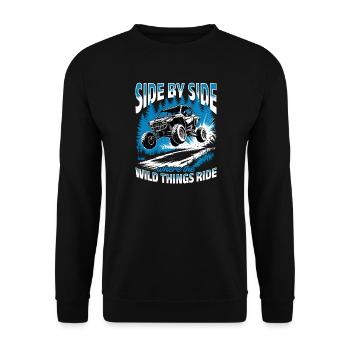 UTV Off Road 4 Wheeler Side by side - Unisex Pullover - Schwarz - Vorne - Alina (178cm) & Michal (187cm)