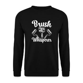 House Painter Hilarious Designs Unique Gifts - Unisex Pullover - Schwarz - Vorne - Alina (178cm) & Michal (187cm)