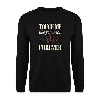 Vampirische Romantische Romantik Goth Dunkle - Unisex Pullover - Schwarz - Vorne - Alina (178cm) & Michal (187cm)