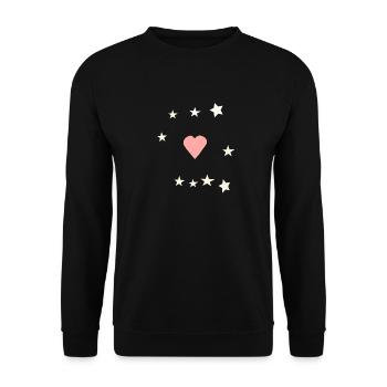 Étoiles du cœur Enfants Cœurs Enfant - Sweat-shirt Unisexe - noir - Devant - Alina (178cm) & Michal (187cm)