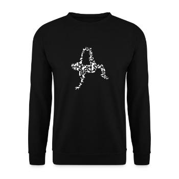 Breakdancers - Unisex Sweatshirt - black - Front - Alina (178cm) & Michal (187cm)