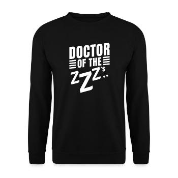 Anesthesiologist Doctor Of ZZZ Specialist - Unisex Sweatshirt - black - Front - Alina (178cm) & Michal (187cm)