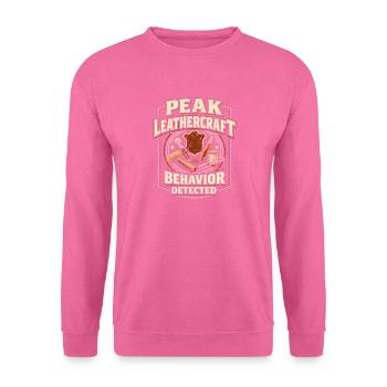 Maximaler Lederhandwerk-Modus | Leder Humor - Unisex Pullover - Pink - Vorne