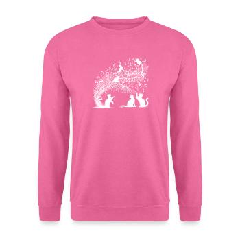 Chœur de chats fantaisiste sur l’équipe musicale Amoureux des chats Fun - Sweat-shirt Unisexe - rose - Devant